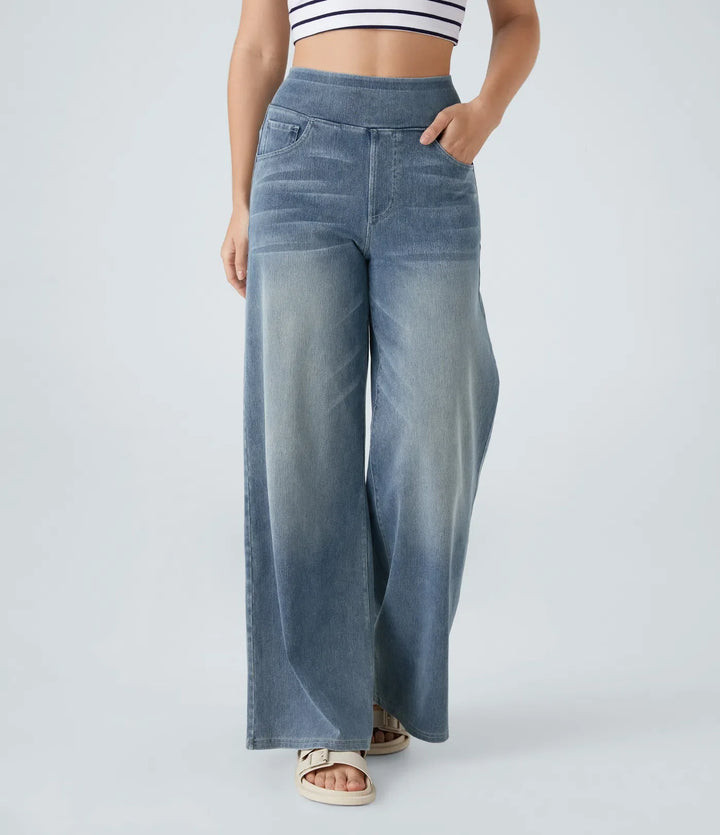 Clea™ | Pantaloni a vita alta elasticizzati
