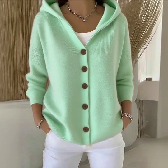 Lucy™ | Cardigan con Cappuccio Elegante