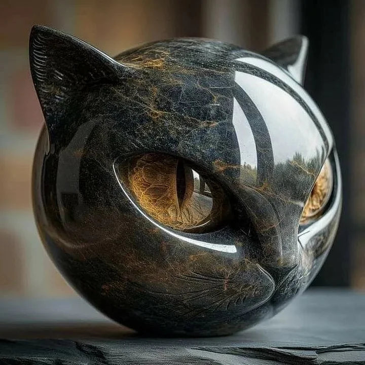 Giada™ | Scultura Artistica Testa di Gatto
