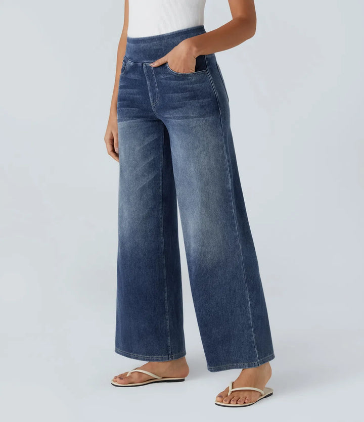 Clea™ | Pantaloni a vita alta elasticizzati