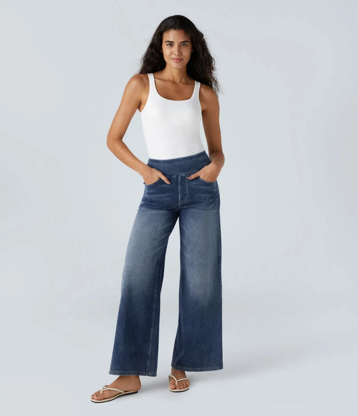 Clea™ | Pantaloni a vita alta elasticizzati