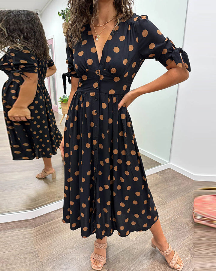 Violetta™ | Abito Midi a Pois