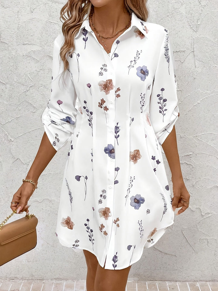 Rosalba™ | Abito Elegante con Stampa Floreale