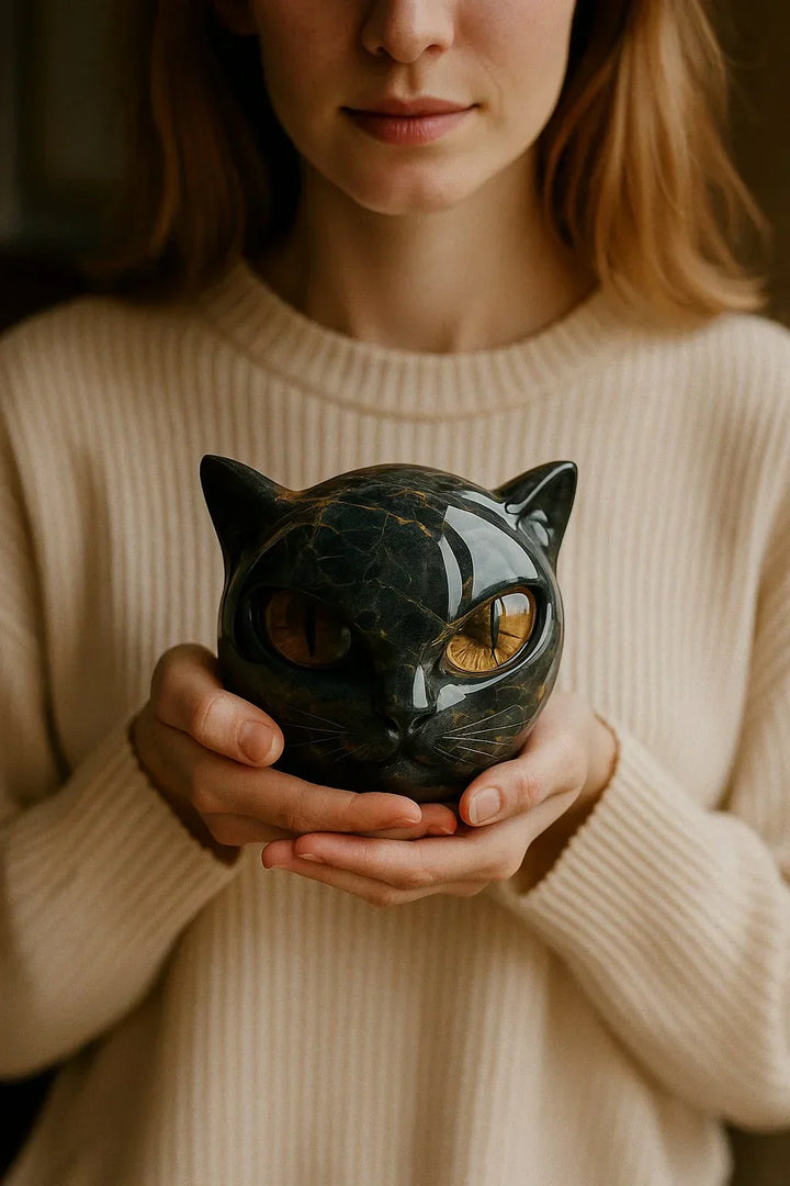 Giada™ | Scultura Artistica Testa di Gatto