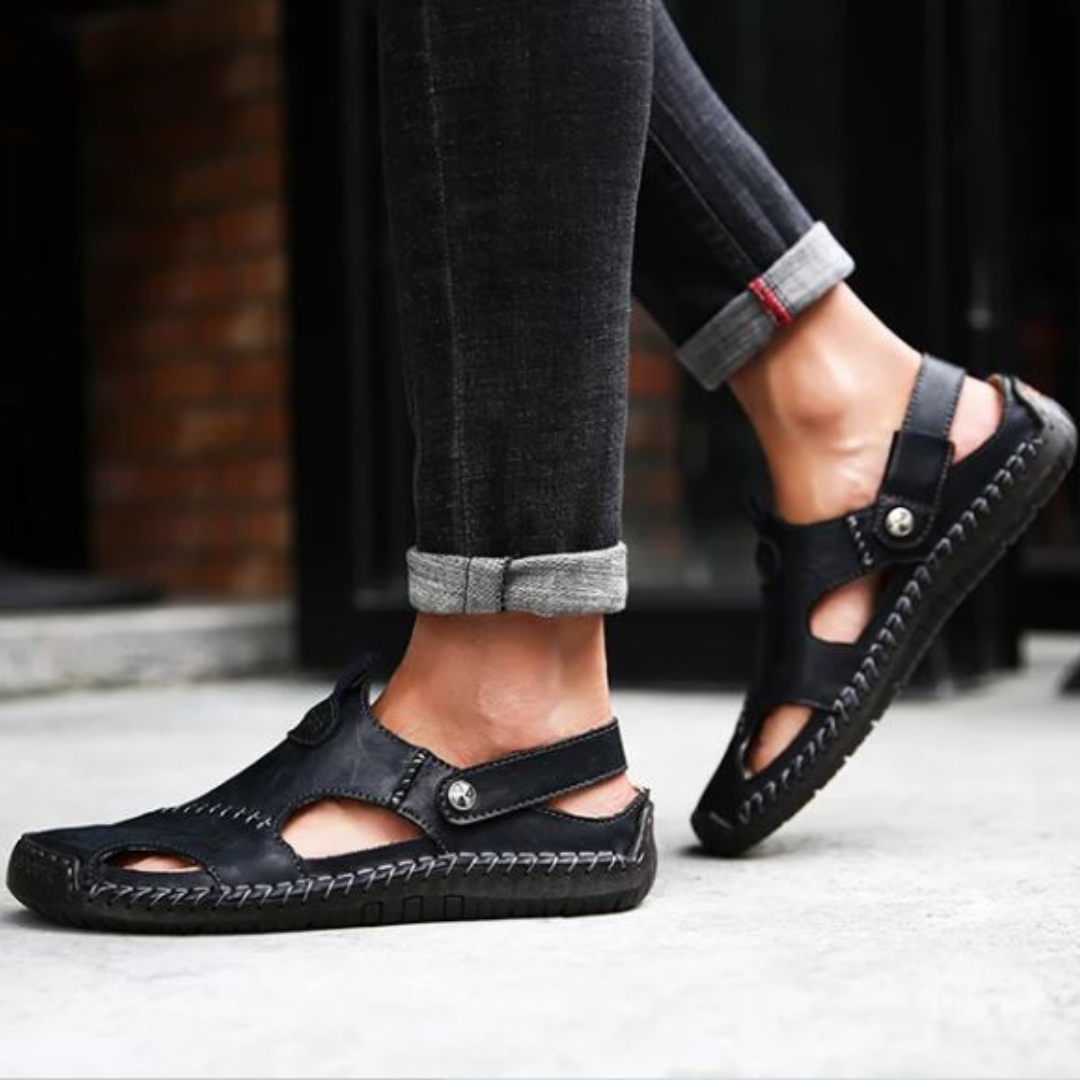 Enzo™ | Sandali Ortopedici in Pelle