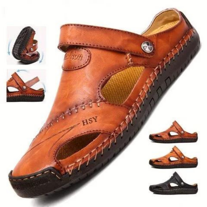 Enzo™ | Sandali Ortopedici in Pelle