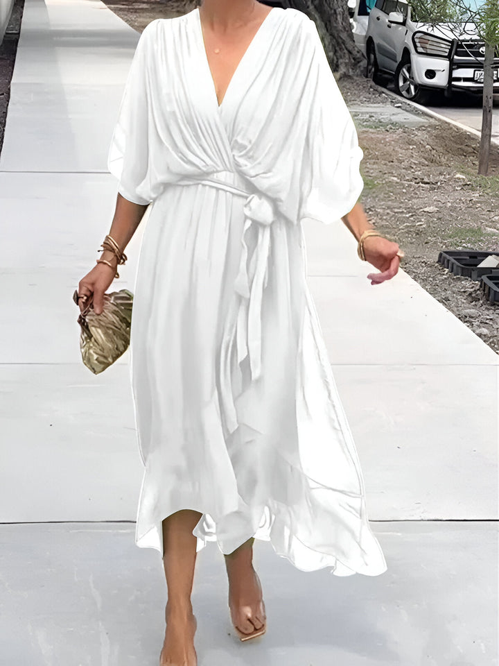 Delfina™ | Abito in Chiffon con Scollo a V