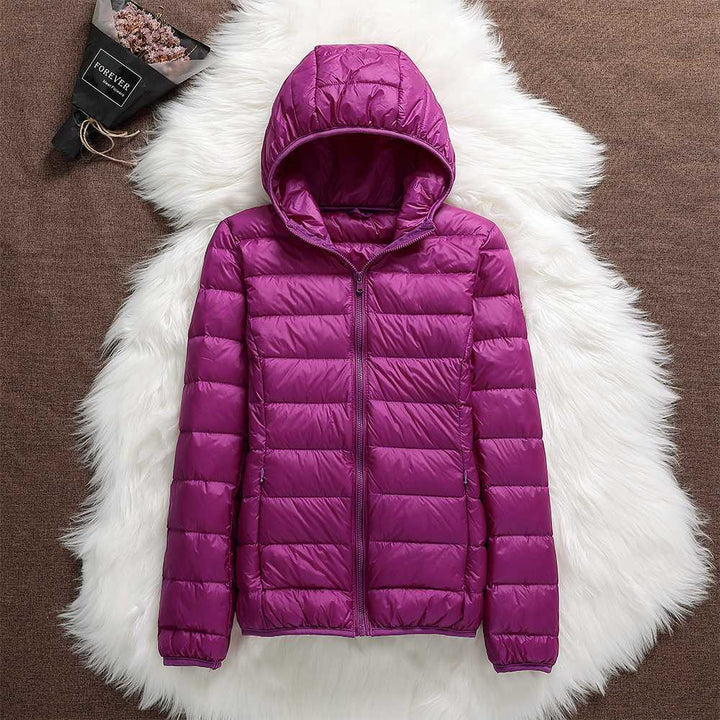 Nilda™|Giacca Impermeabile con Piume