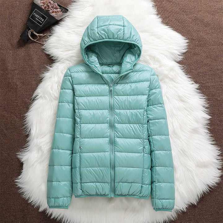 Nilda™|Giacca Impermeabile con Piume
