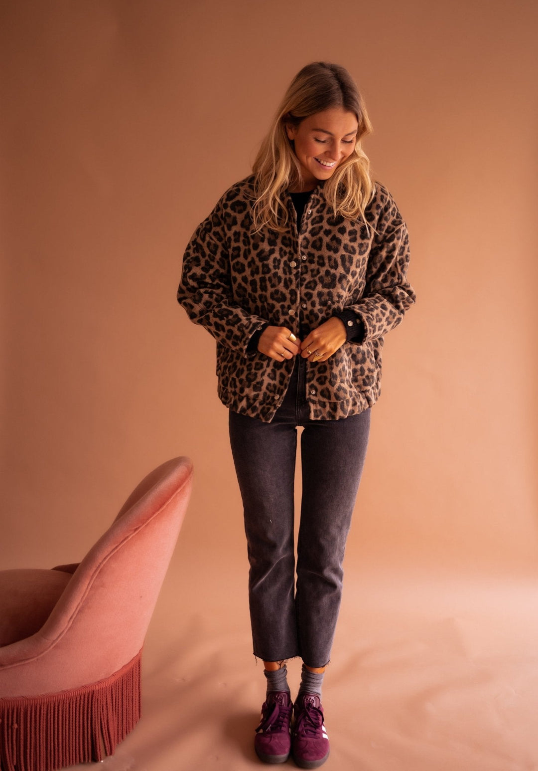 Maristella™ | Giacca trendy con stampa leopardata