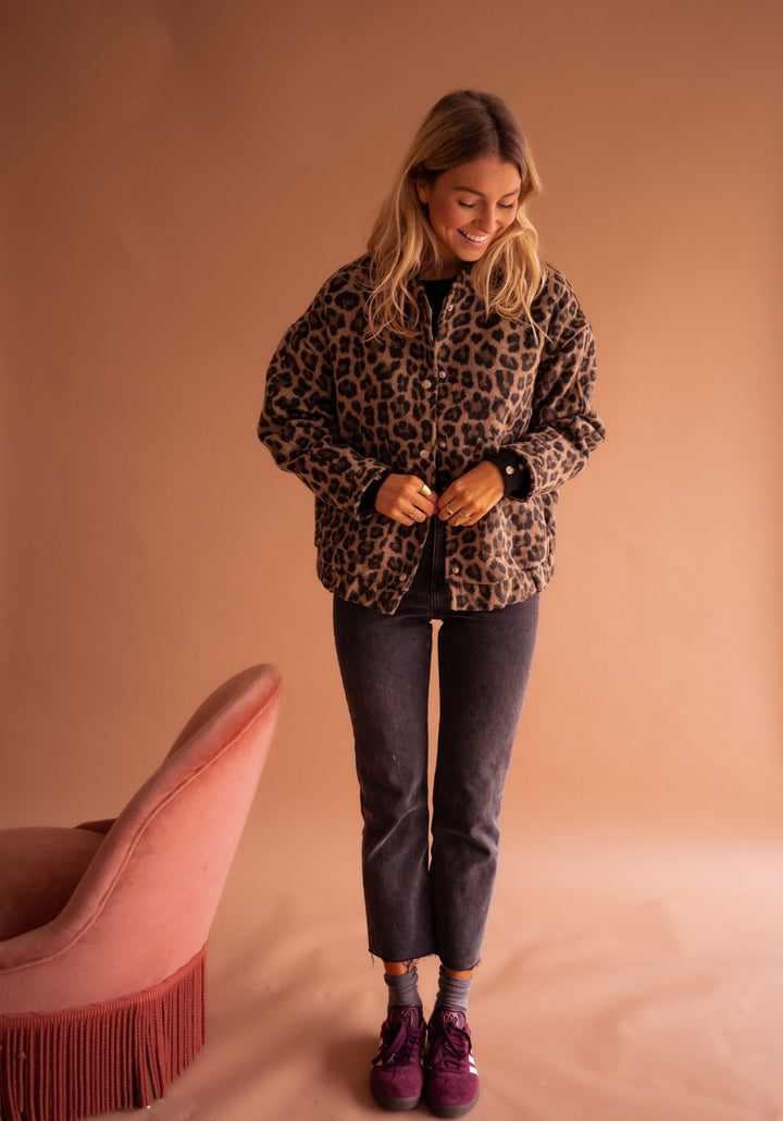 Maristella™ | Giacca trendy con stampa leopardata