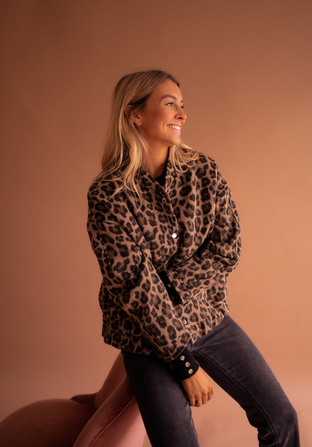 Maristella™ | Giacca trendy con stampa leopardata