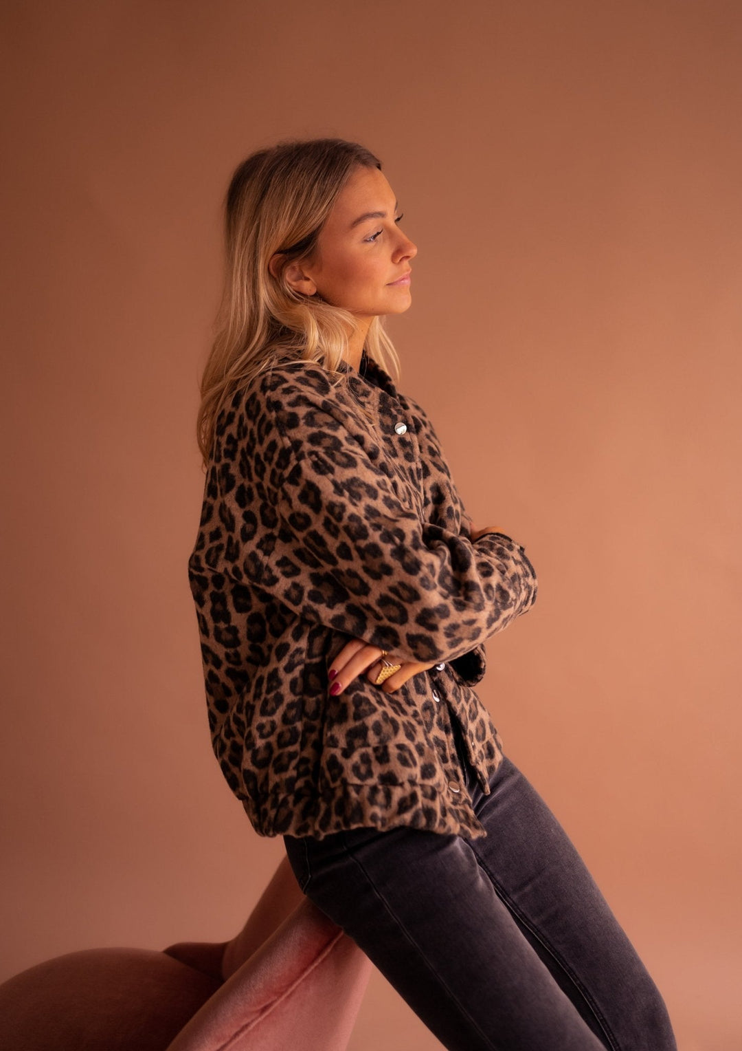 Maristella™ | Giacca trendy con stampa leopardata