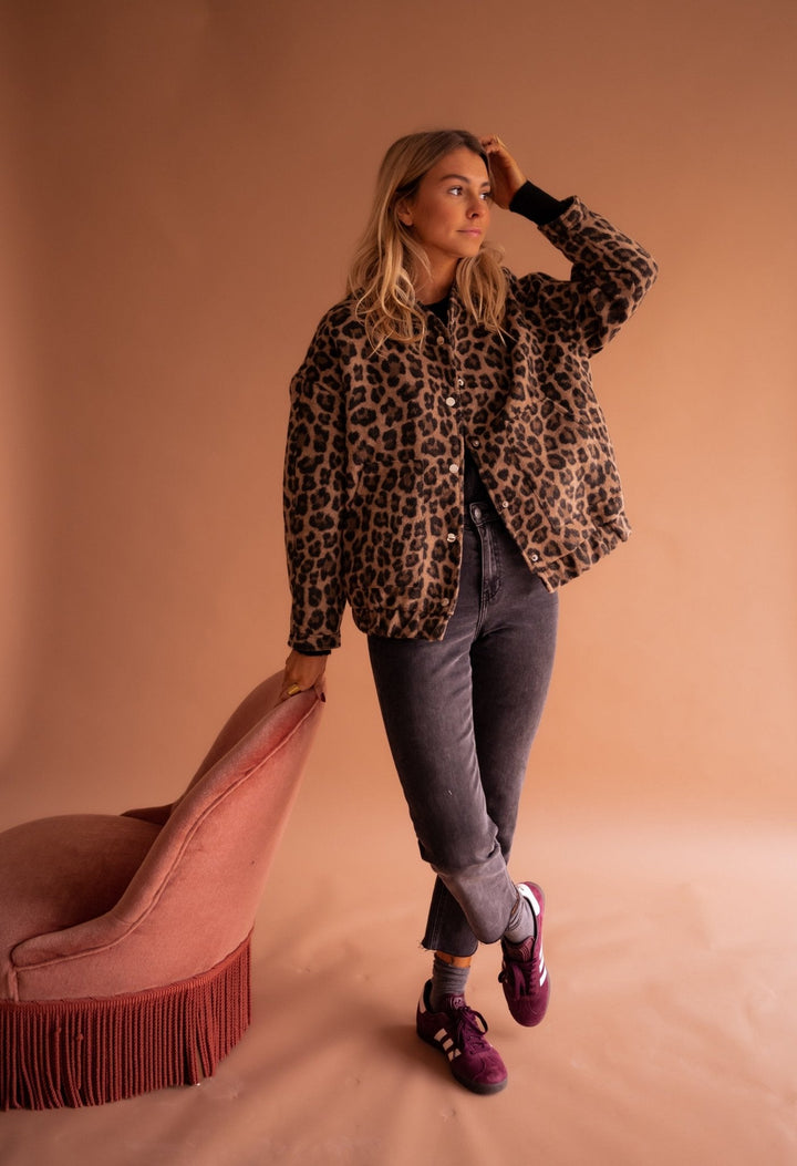 Maristella™ | Giacca trendy con stampa leopardata