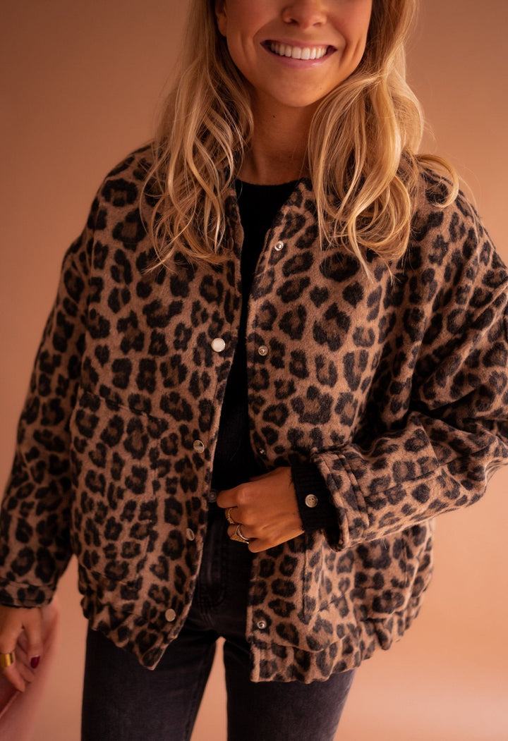 Maristella™ | Giacca trendy con stampa leopardata