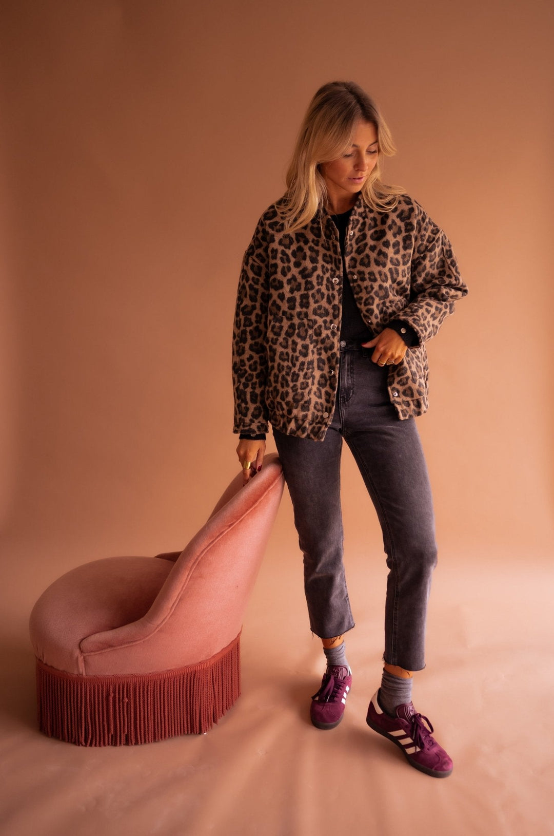 Maristella™ | Giacca trendy con stampa leopardata