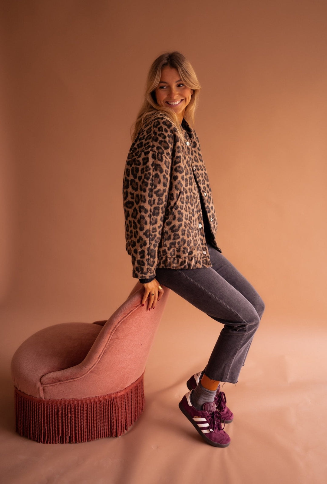 Maristella™ | Giacca trendy con stampa leopardata