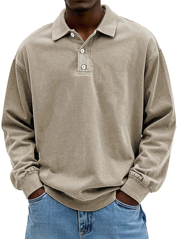 Dario™|Camicia vintage a manica lunga