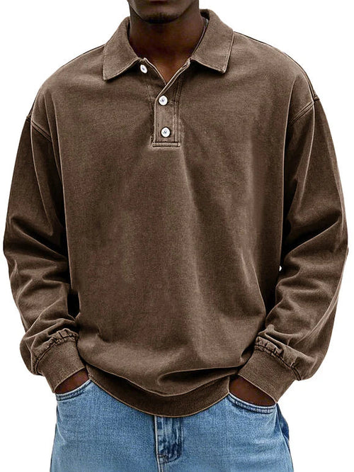 Dario™|Camicia vintage a manica lunga