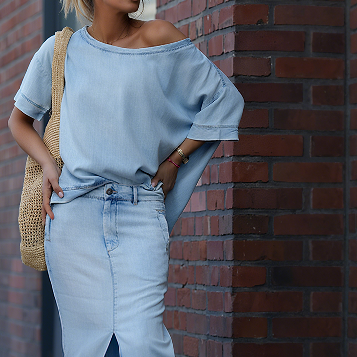 Larissa™ | Set Monospalla in Denim