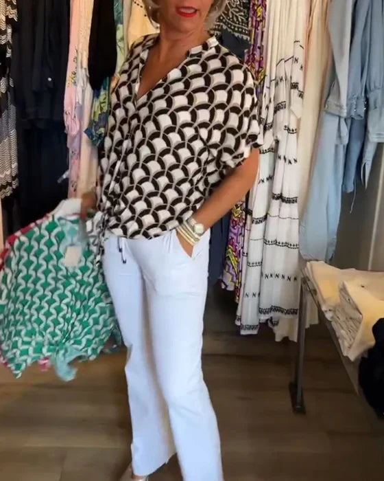 Marina™ | Blusa con Nodo Frontale