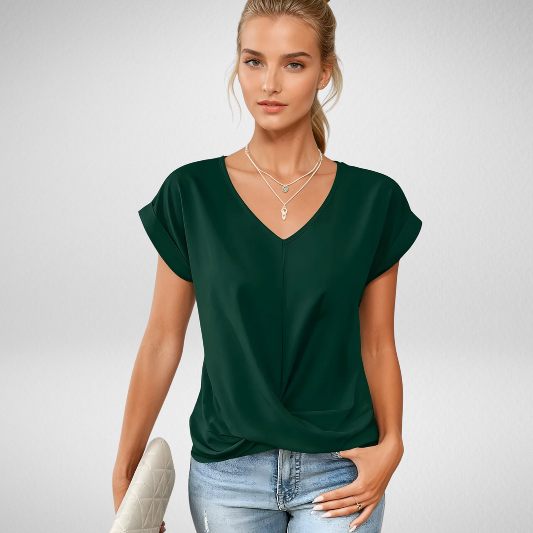 Alda™ | T-shirt casual con scollo a V