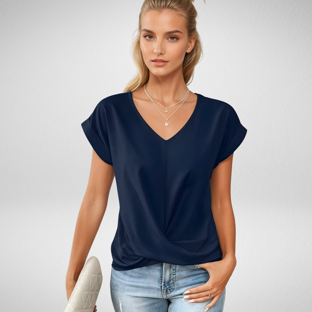 Alda™ | T-shirt casual con scollo a V