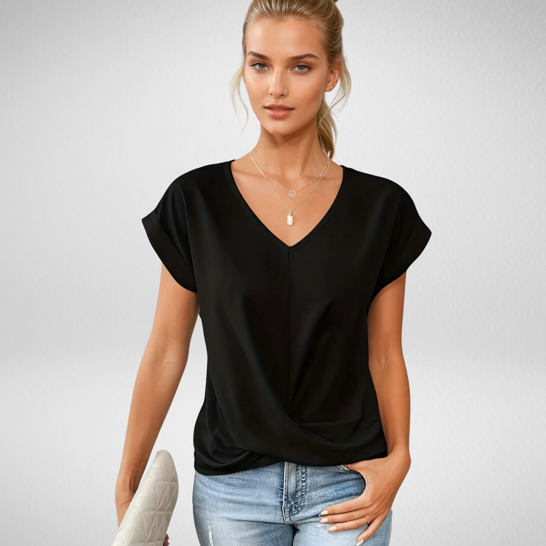 Alda™ | T-shirt casual con scollo a V